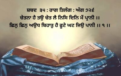 chaytnaa hai ta-o chayt lai nis din mai paraanee